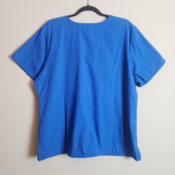 Dickies Royal Blue V-Neck Scrub Top XL - Picture 6 of 6
